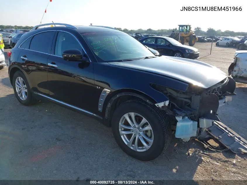 2014 Infiniti Qx70 VIN: JN8CS1MU8EM451966 Lot: 40092725