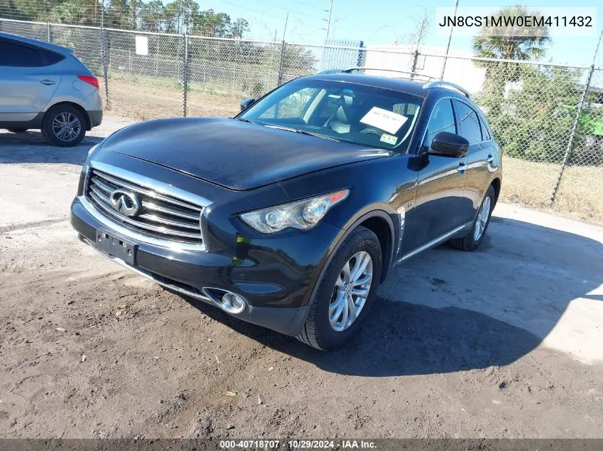 2014 Infiniti Qx70 VIN: JN8CS1MW0EM411432 Lot: 40718707