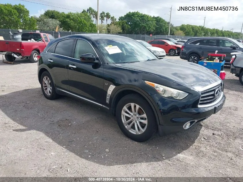 2014 Infiniti Qx70 VIN: JN8CS1MU8EM450736 Lot: 40739904