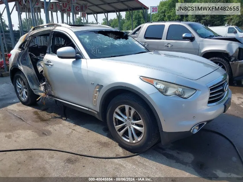 2015 Infiniti Qx70 VIN: JN8CS1MWXFM482655 Lot: 40045854