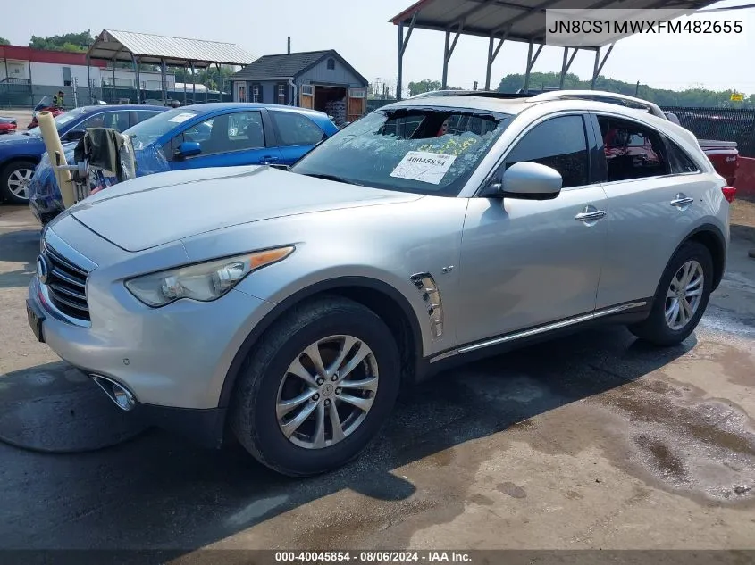 2015 Infiniti Qx70 VIN: JN8CS1MWXFM482655 Lot: 40045854