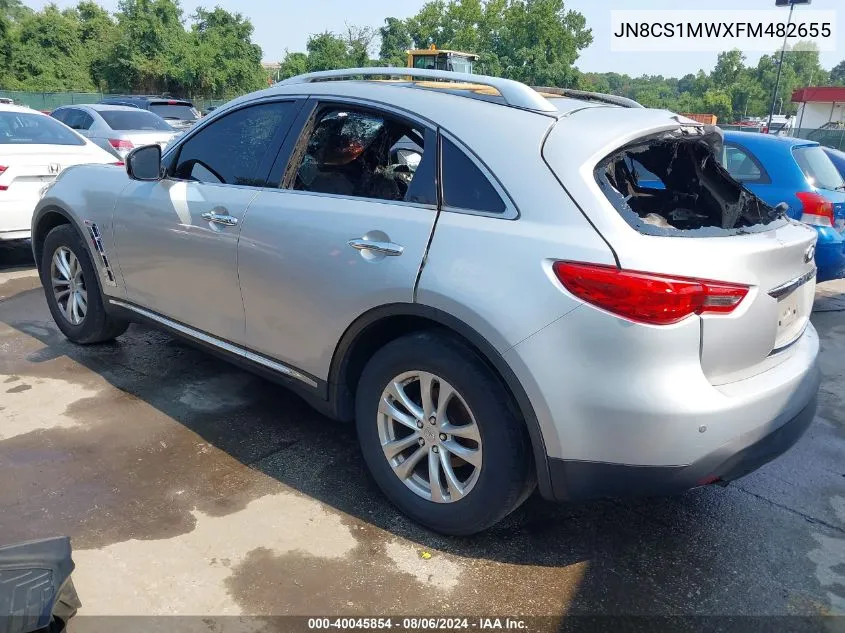 2015 Infiniti Qx70 VIN: JN8CS1MWXFM482655 Lot: 40045854