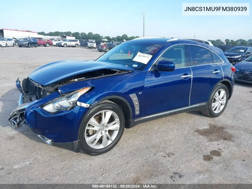 2015 Infiniti Qx70 VIN: JN8CS1MU9FM380939 Lot: 40150132