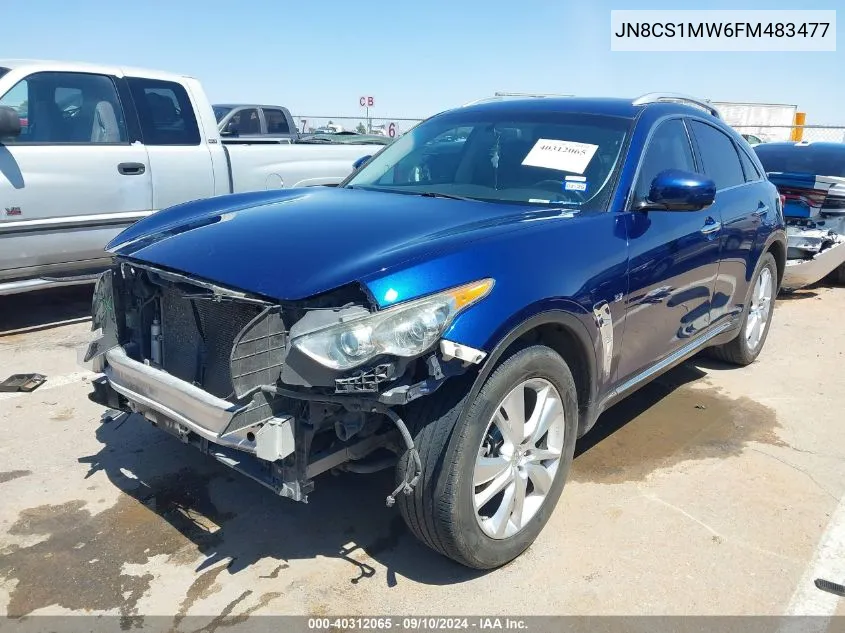 2015 Infiniti Qx70 VIN: JN8CS1MW6FM483477 Lot: 40312065