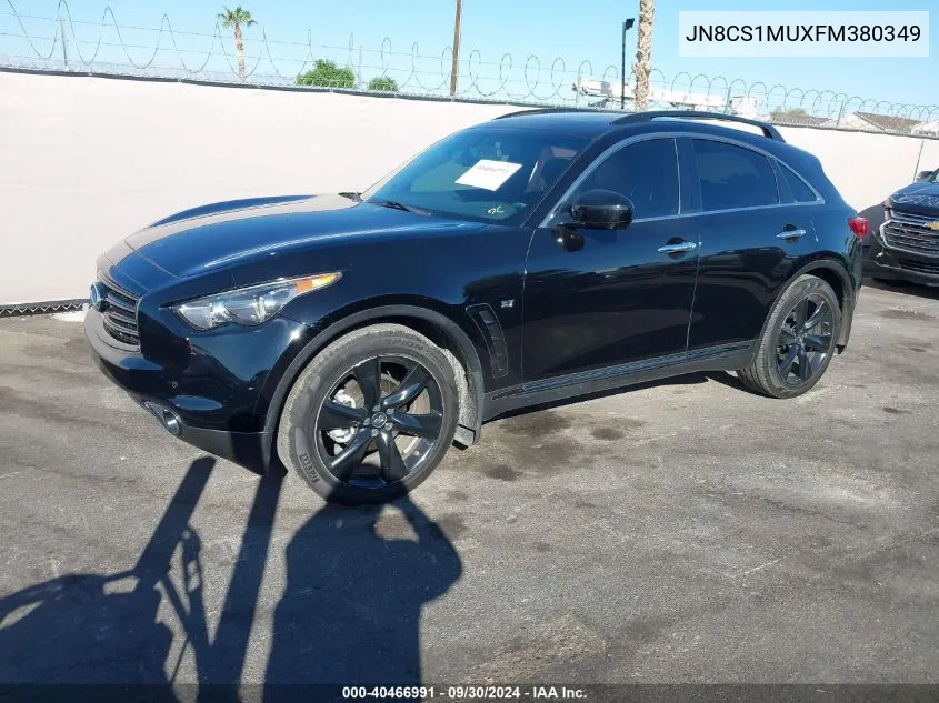 2015 Infiniti Qx70 VIN: JN8CS1MUXFM380349 Lot: 40466991