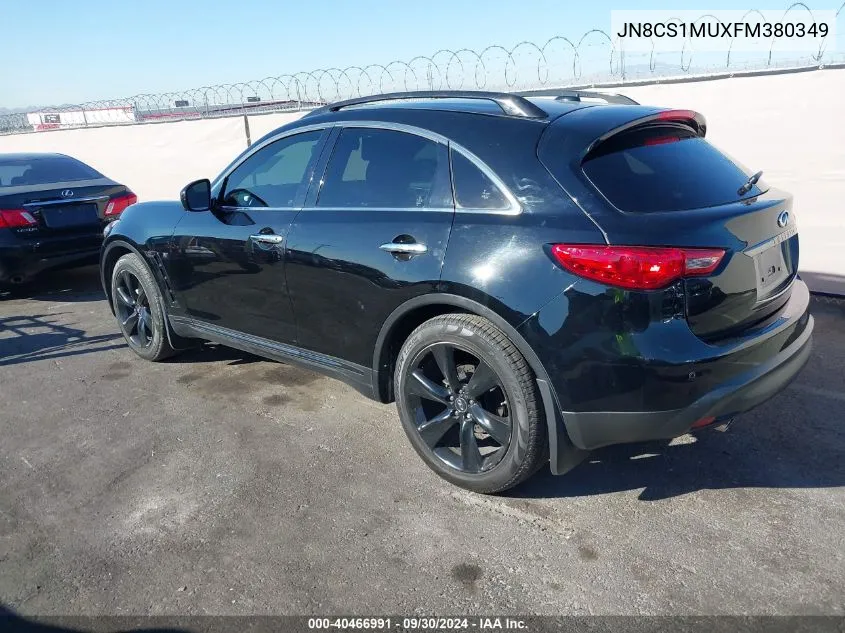 2015 Infiniti Qx70 VIN: JN8CS1MUXFM380349 Lot: 40466991