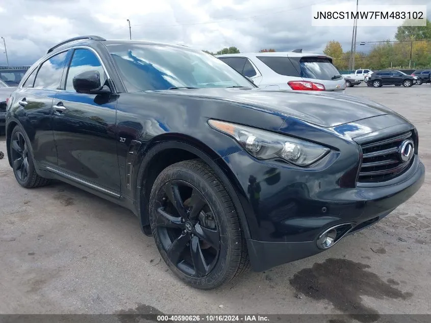 2015 Infiniti Qx70 VIN: JN8CS1MW7FM483102 Lot: 40590626