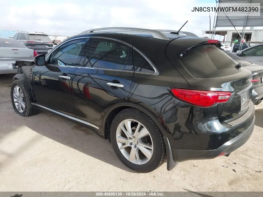 2015 Infiniti Qx70 VIN: JN8CS1MW0FM482390 Lot: 40695130