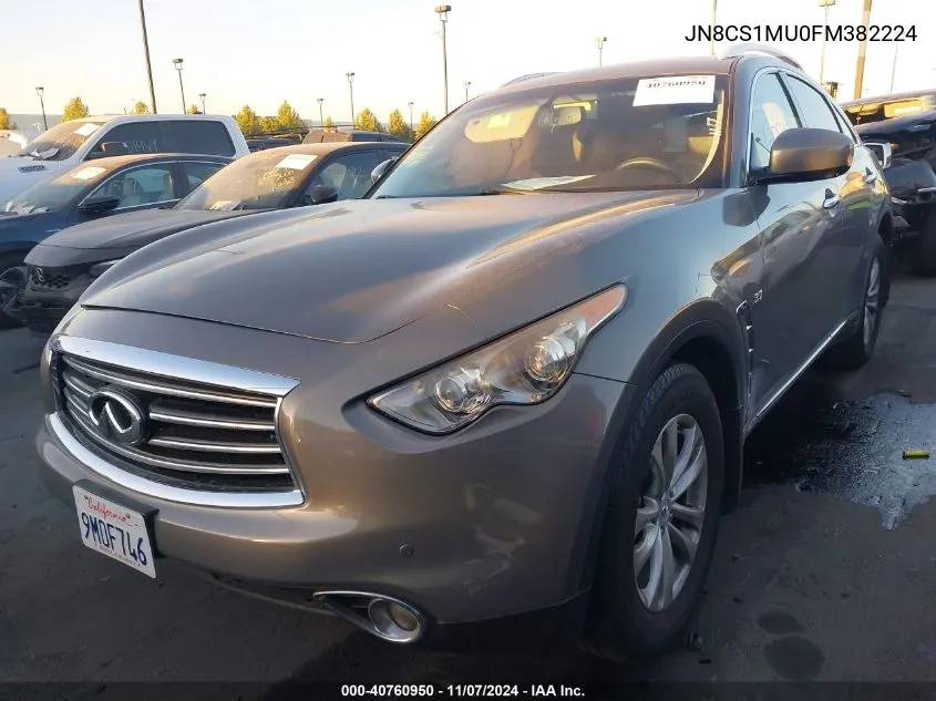 2015 Infiniti Qx70 VIN: JN8CS1MU0FM382224 Lot: 40760950