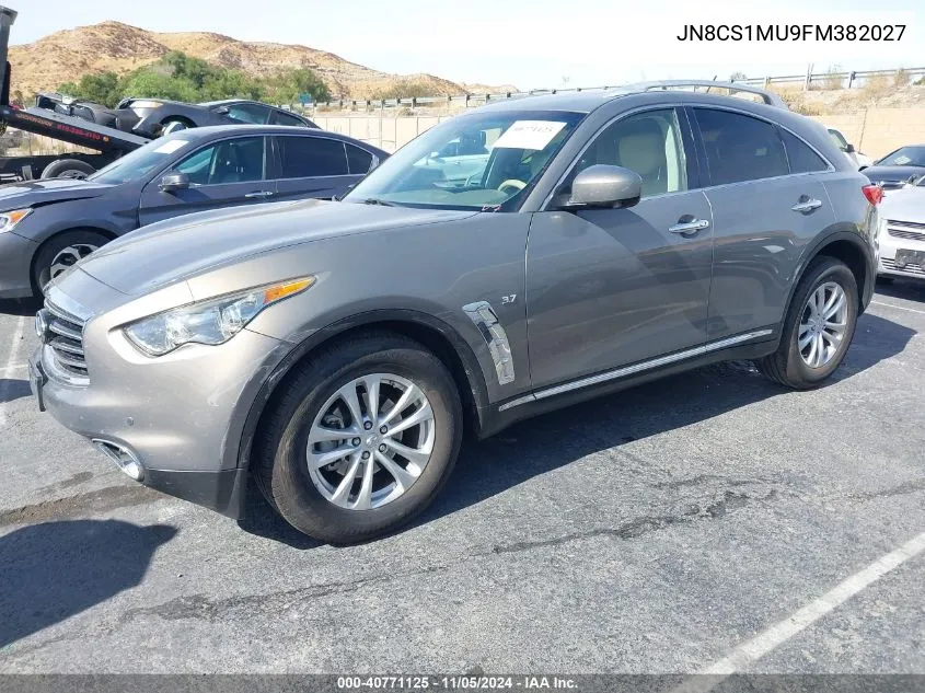 2015 Infiniti Qx70 VIN: JN8CS1MU9FM382027 Lot: 40771125