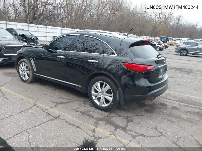 2015 Infiniti Qx70 VIN: JN8CS1MW1FM480244 Lot: 40827125