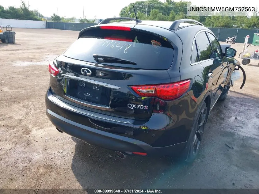 JN8CS1MW6GM752563 2016 Infiniti Qx70