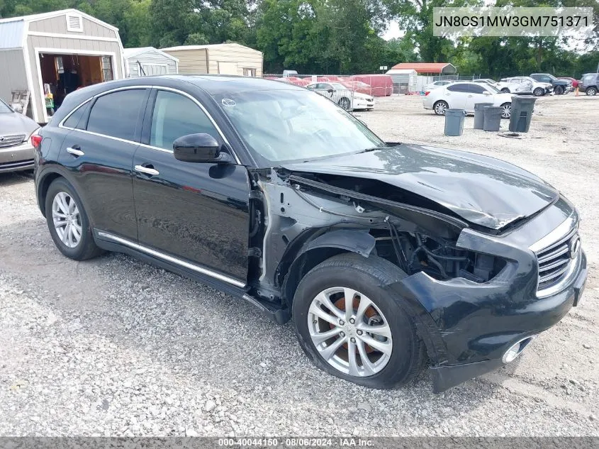 JN8CS1MW3GM751371 2016 Infiniti Qx70