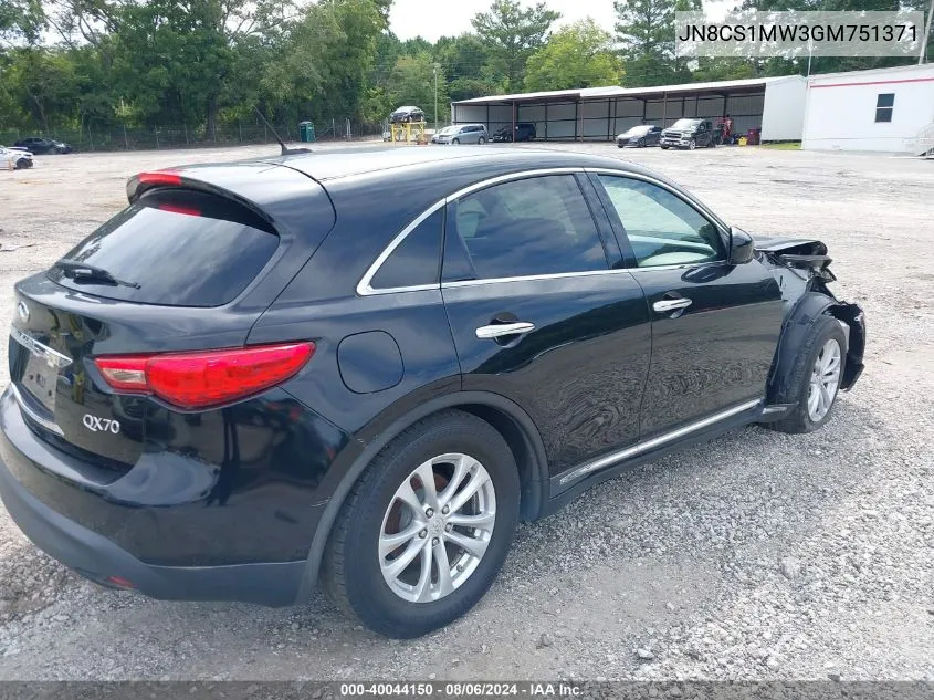 JN8CS1MW3GM751371 2016 Infiniti Qx70