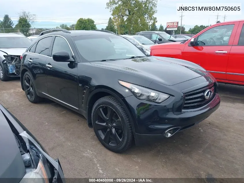 JN8CS1MW8GM750605 2016 Infiniti Qx70