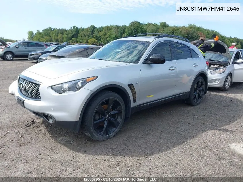 JN8CS1MW7HM412646 2017 Infiniti Qx70