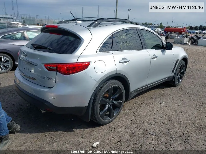 JN8CS1MW7HM412646 2017 Infiniti Qx70