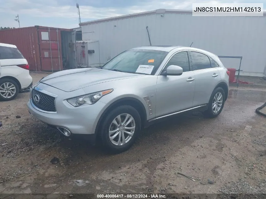 2017 Infiniti Qx70 VIN: JN8CS1MU2HM142613 Lot: 40086417