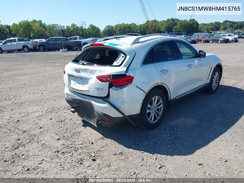 2017 Infiniti Qx70 VIN: JN8CS1MW8HM415765 Lot: 40296592