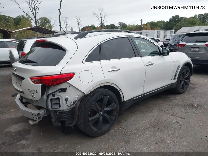 2017 Infiniti Qx70 VIN: JN8CS1MW9HM410428 Lot: 40392620