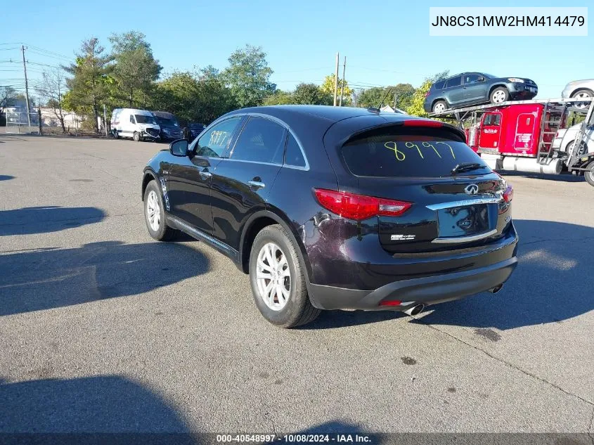 2017 Infiniti Qx70 VIN: JN8CS1MW2HM414479 Lot: 40548997