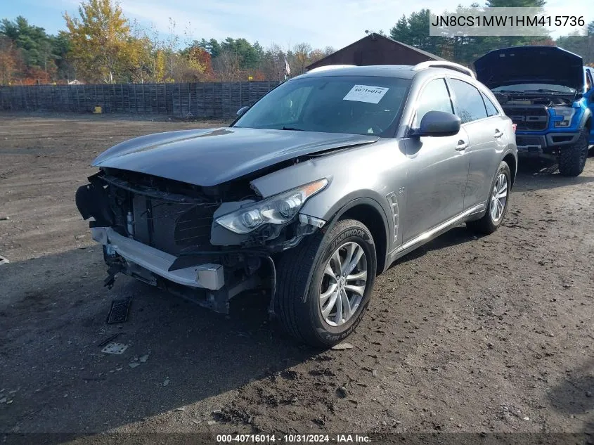 2017 Infiniti Qx70 VIN: JN8CS1MW1HM415736 Lot: 40716014