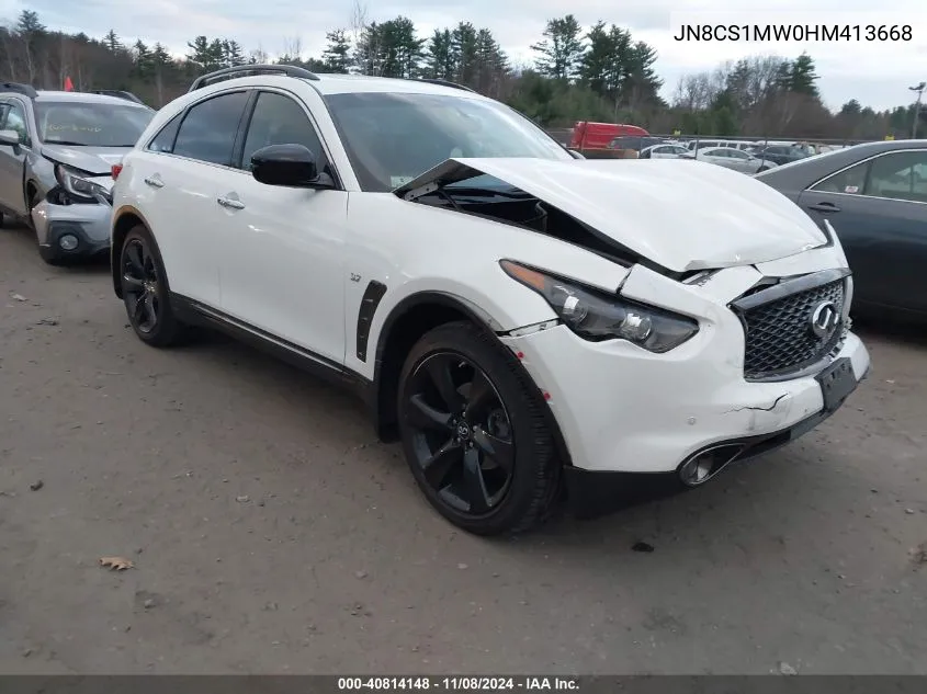 2017 Infiniti Qx70 VIN: JN8CS1MW0HM413668 Lot: 40814148