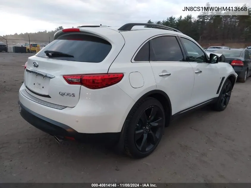 2017 Infiniti Qx70 VIN: JN8CS1MW0HM413668 Lot: 40814148