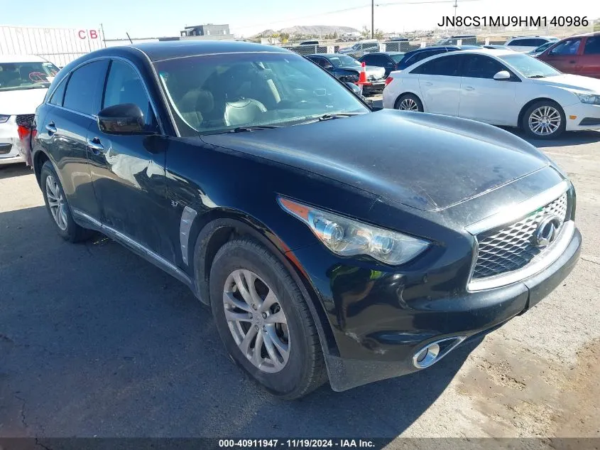 2017 Infiniti Qx70 VIN: JN8CS1MU9HM140986 Lot: 40911947