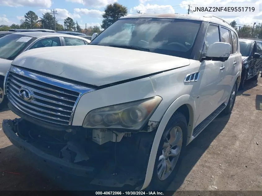 2014 Infiniti Qx80 VIN: JN8AZ2NF4E9551719 Lot: 40672066