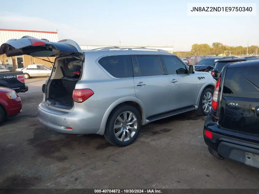 2014 Infiniti Qx80 VIN: JN8AZ2ND1E9750340 Lot: 40704672