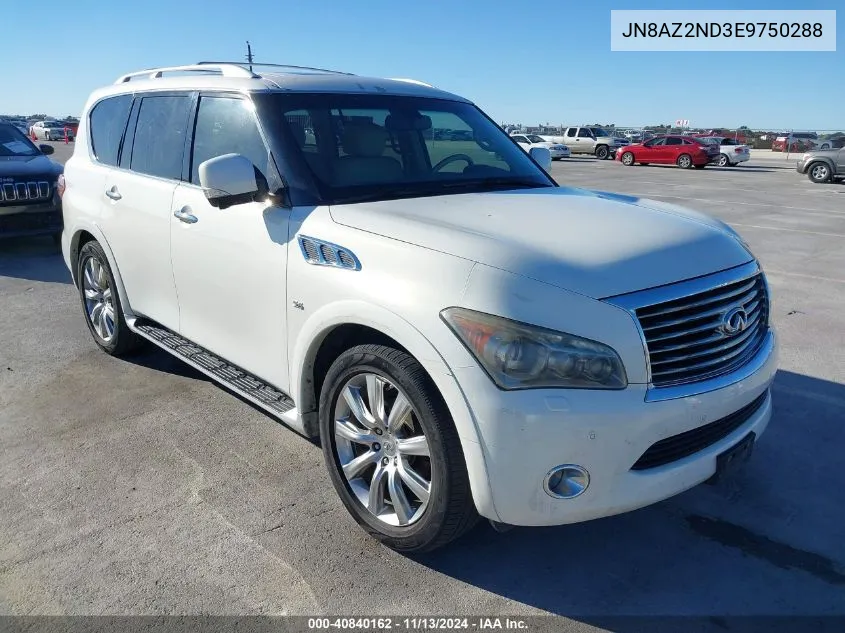 2014 Infiniti Qx80 VIN: JN8AZ2ND3E9750288 Lot: 40840162