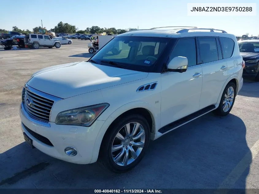 2014 Infiniti Qx80 VIN: JN8AZ2ND3E9750288 Lot: 40840162