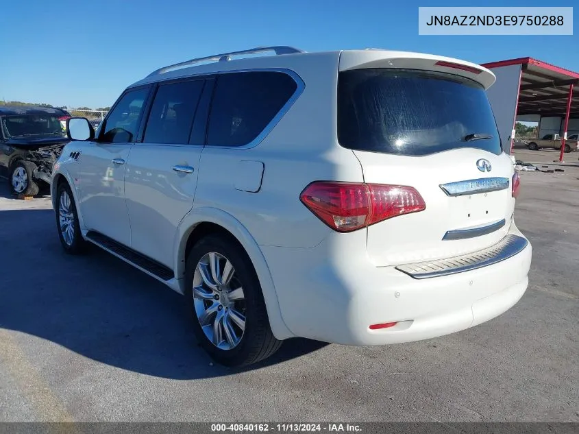 2014 Infiniti Qx80 VIN: JN8AZ2ND3E9750288 Lot: 40840162