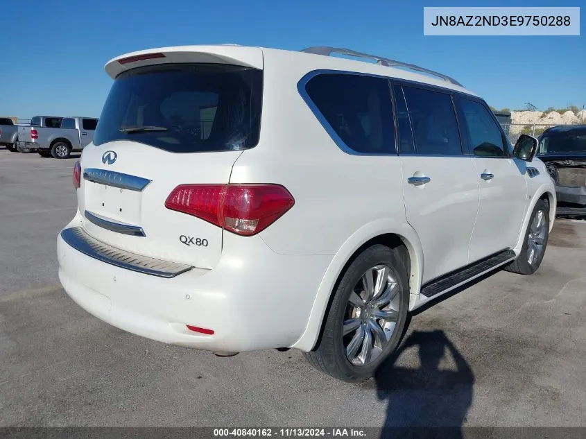 2014 Infiniti Qx80 VIN: JN8AZ2ND3E9750288 Lot: 40840162