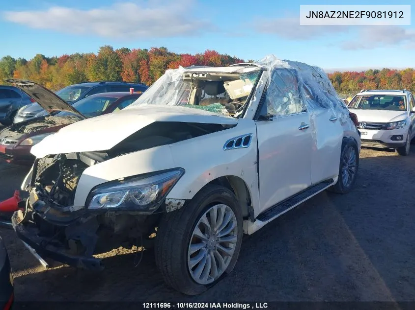 2015 Infiniti Qx80 VIN: JN8AZ2NE2F9081912 Lot: 12111696