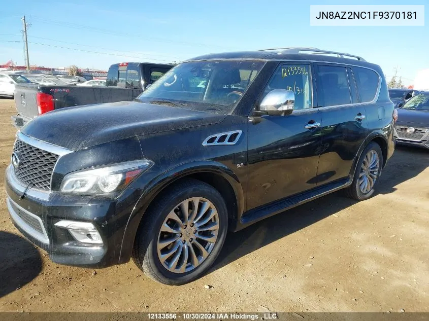 2015 Infiniti Qx80 VIN: JN8AZ2NC1F9370181 Lot: 12133556