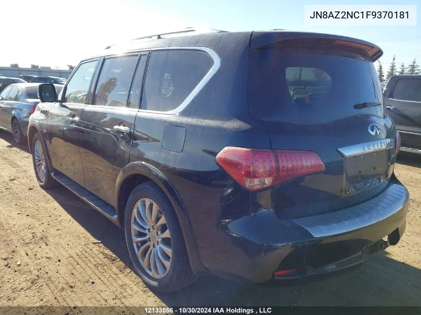 2015 Infiniti Qx80 VIN: JN8AZ2NC1F9370181 Lot: 12133556