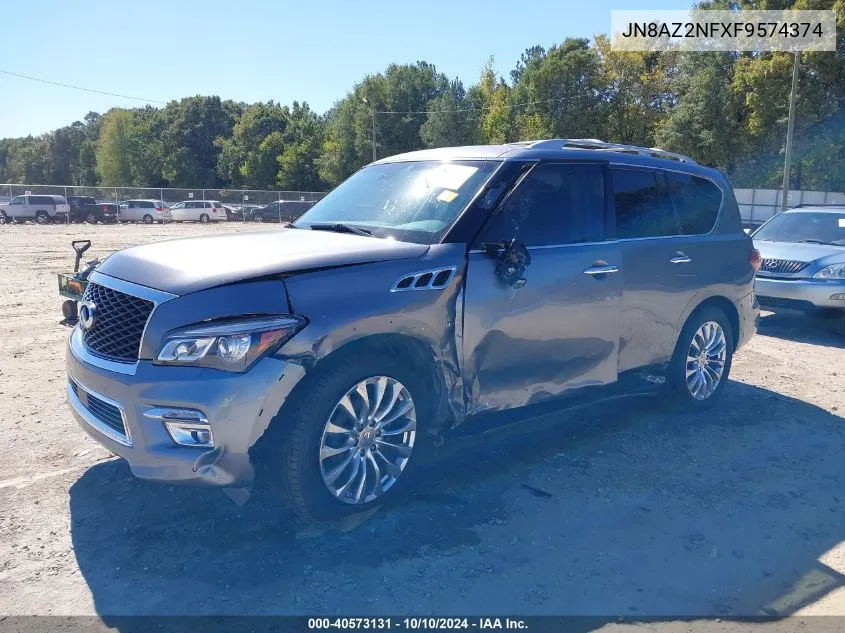 2015 Infiniti Qx80 VIN: JN8AZ2NFXF9574374 Lot: 40573131