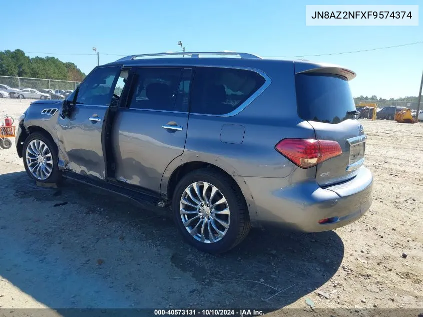 2015 Infiniti Qx80 VIN: JN8AZ2NFXF9574374 Lot: 40573131