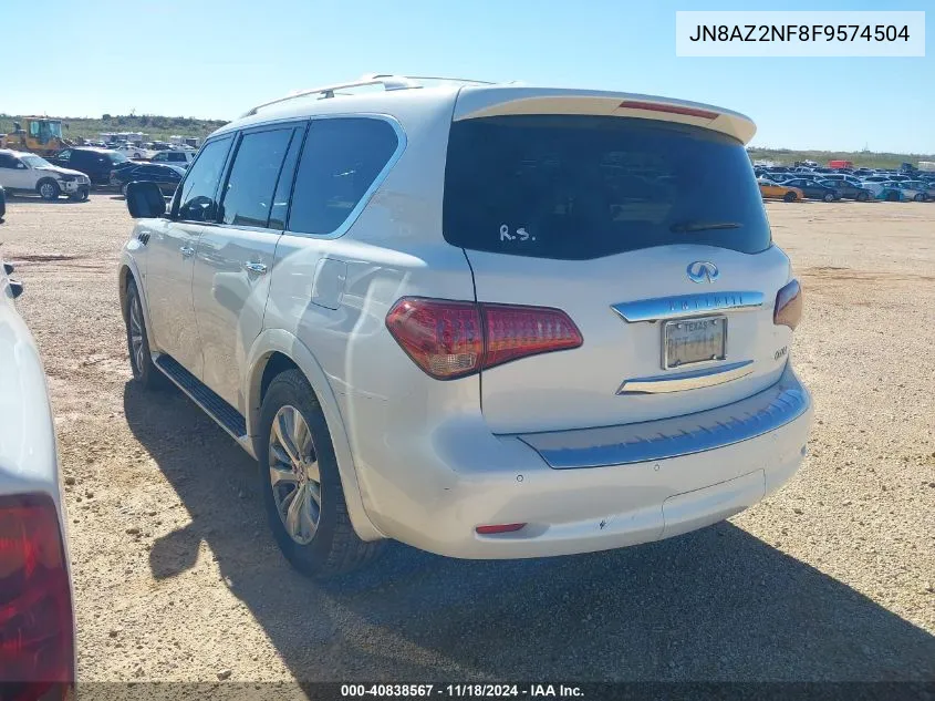 2015 Infiniti Qx80 VIN: JN8AZ2NF8F9574504 Lot: 40838567