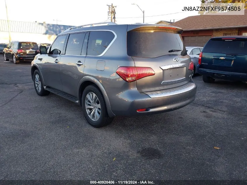 2015 Infiniti Qx80 VIN: JN8AZ2NFXF9574505 Lot: 40920406