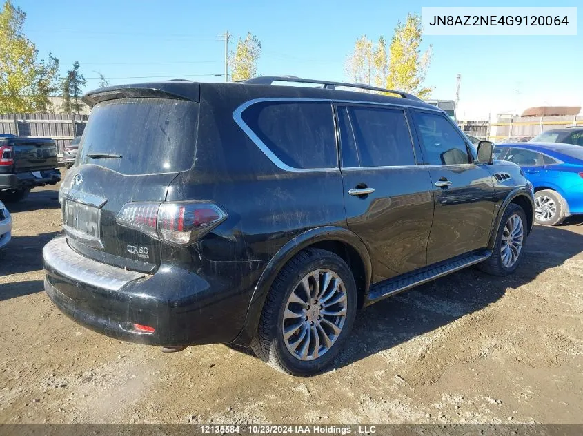 2016 Infiniti Qx80 VIN: JN8AZ2NE4G9120064 Lot: 12135584