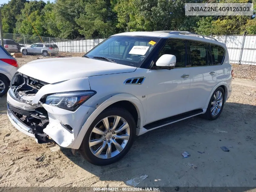 2016 Infiniti Qx80 VIN: JN8AZ2NE4G9126303 Lot: 40184221