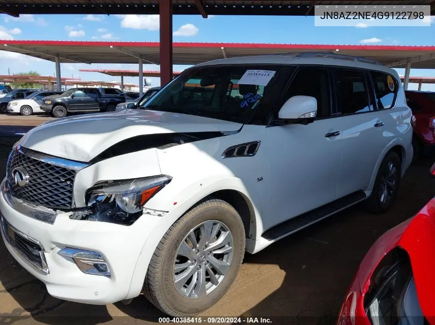 2016 Infiniti Qx80 VIN: JN8AZ2NE4G9122798 Lot: 40385415