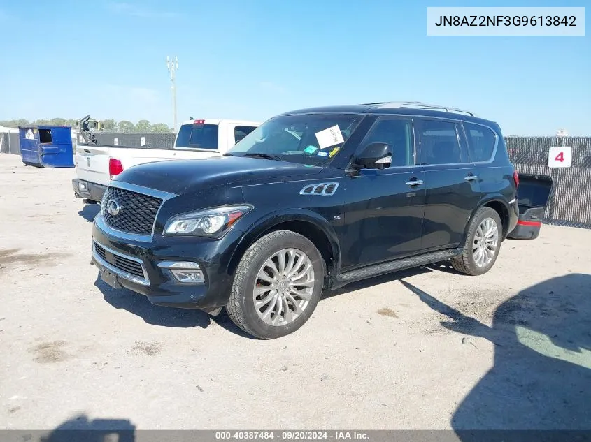 2016 Infiniti Qx80 VIN: JN8AZ2NF3G9613842 Lot: 40387484