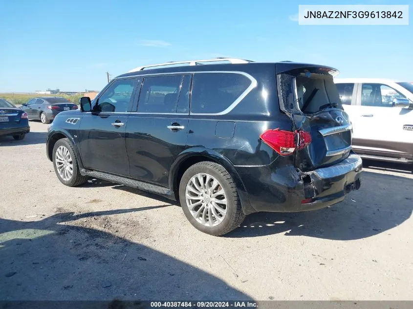 2016 Infiniti Qx80 VIN: JN8AZ2NF3G9613842 Lot: 40387484