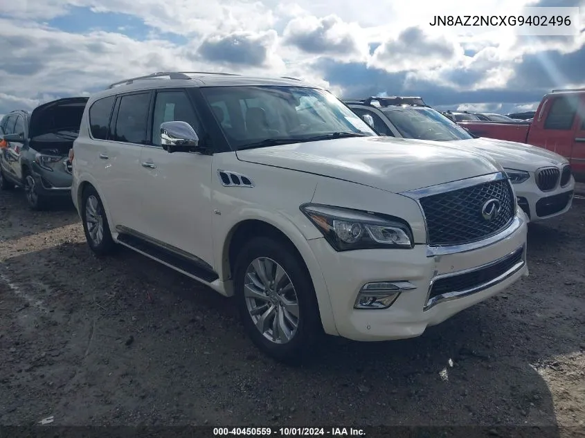 2016 Infiniti Qx80 VIN: JN8AZ2NCXG9402496 Lot: 40450559