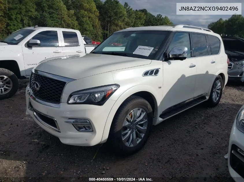 2016 Infiniti Qx80 VIN: JN8AZ2NCXG9402496 Lot: 40450559