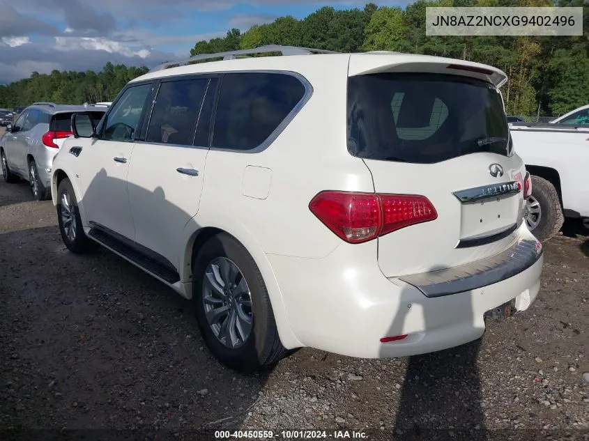 2016 Infiniti Qx80 VIN: JN8AZ2NCXG9402496 Lot: 40450559